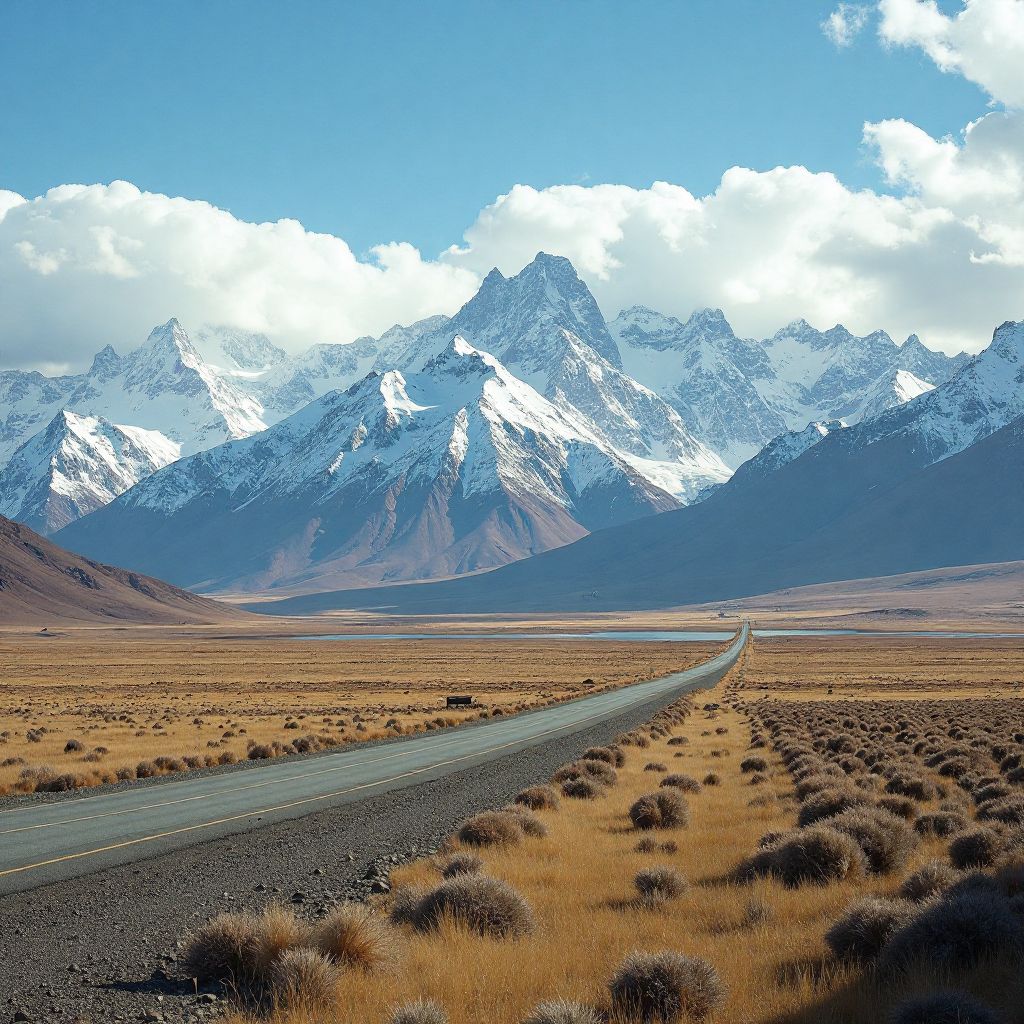Ruta 40 atravesando la Patagonia